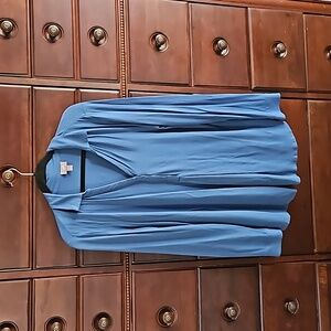J.Jill Women's V Neck Pullover Size  L. Beautiful blue!
